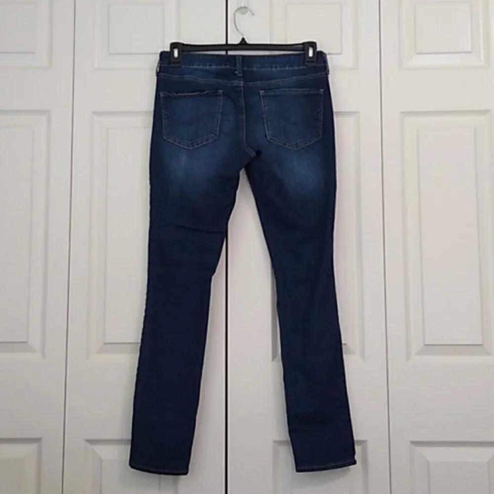 EUC So Dark Wash Distressed Skinny Jeans - Picture 5 of 13